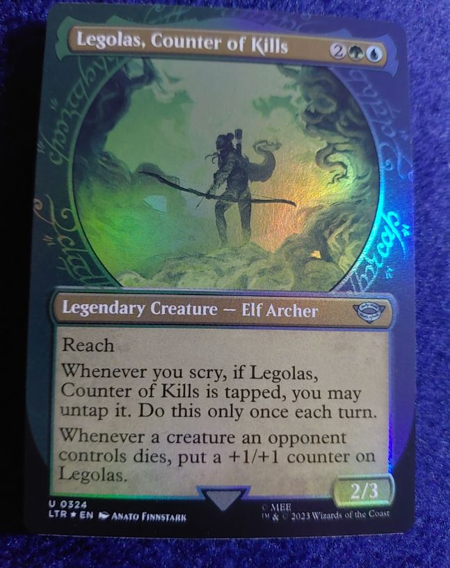 2023 Magic: The Gathering #324 Legolas, Counter of Kills — front