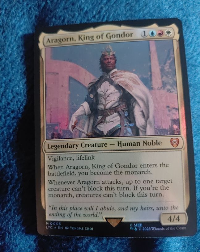 2023 Magic: The Gathering #0005 Aragorn, King of Gondor — front