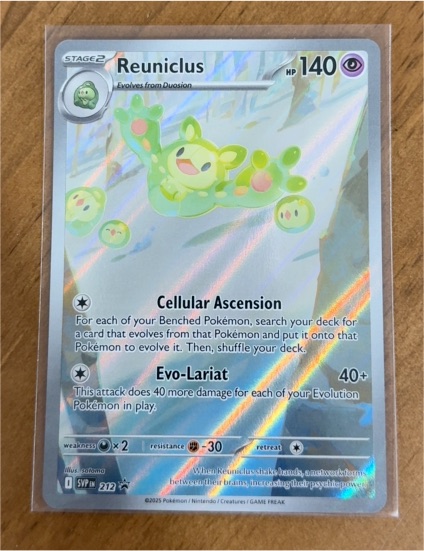 2025 Pokémon SV: Scarlet & Violet Promo #212 Reuniclus — front