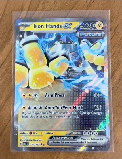2023 Pokémon Sv04: Paradox Rift #070 Iron Hands ex — front