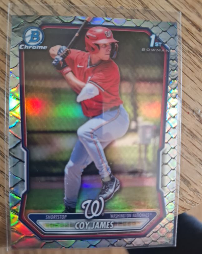 2026 Bowman Chrome #BCP-33 Coy James — front