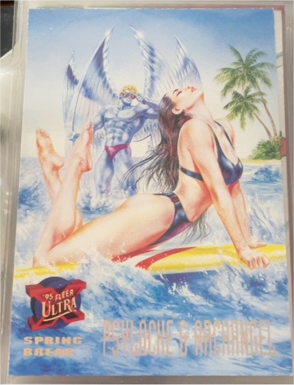 1995 Fleer Ultra X-Men #145 Psylocke & Archangel — front