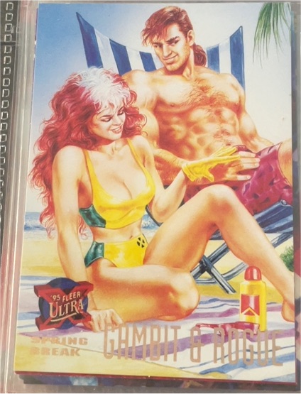 1995 Fleer Ultra X-Men #142 Gambit & Rogue Spring Break — front