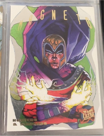 1995 Fleer Ultra X-Men Hunters & Stalkers #8 Magneto — front