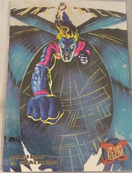 1995 Fleer Ultra X-Men Hunters & Stalkers #9 Archangel — front