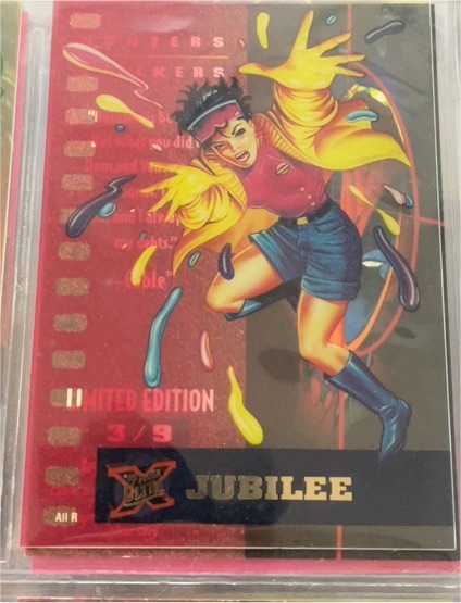1995 Fleer Ultra Marvel X-Men Suspended Animation Limited Edition Jubilee #5/10 — front