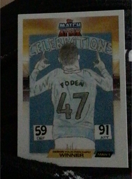 2025 Topps Match Attax Celebrations Winner #MAW 1 Phil Foden — front
