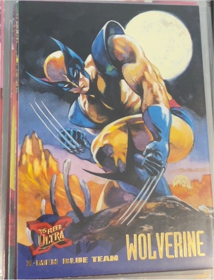 1995 Fleer Ultra X-Men #99 Wolverine Blue Team — front