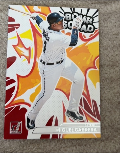 2026 Donruss #5 Miguel Cabrera Bomb Squad — front