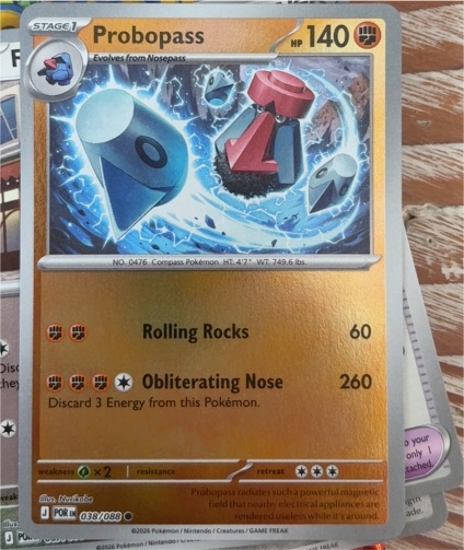 2026 Pokémon Perfect Order #038 Probopass — front
