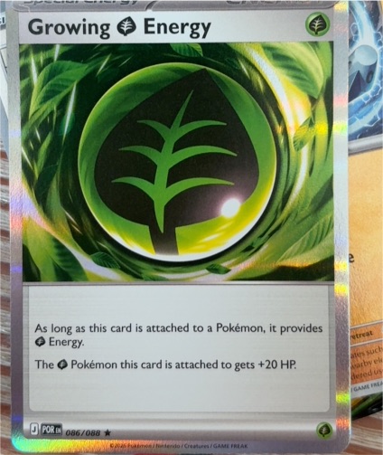 2026 Pokémon ME03: Perfect Order #086 Growing Grass Energy — front