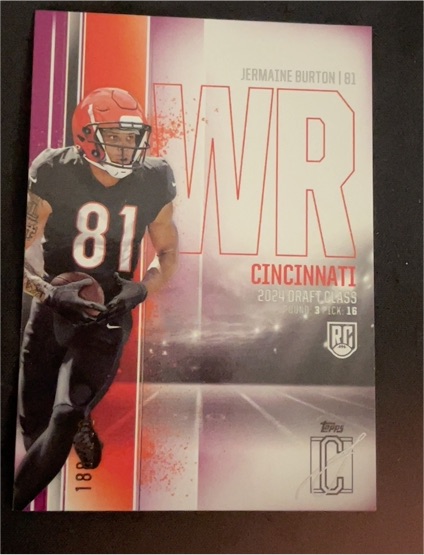 2024 Topps Signature Class #88 Jermaine Burton — front