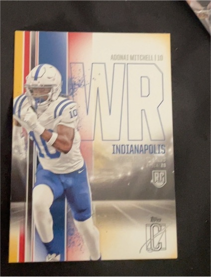 2024 Topps Signature Class #119 Adonai Mitchell — front