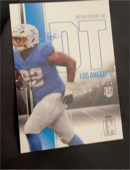 2024 Topps Signature Class #139 Justin Eboigbe — front