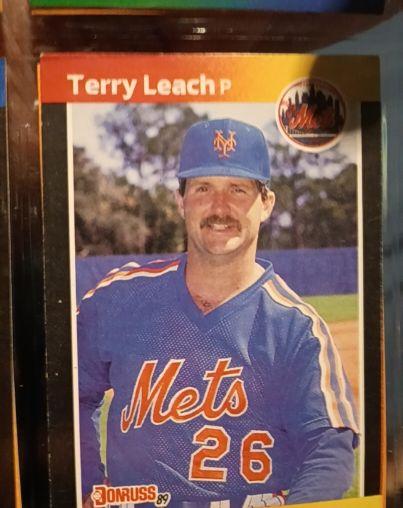 1989 Donruss #502 Terry Leach New York Mets — front