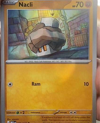 2023 Pokémon ME01: Mega Evolution #082 Nacli — front