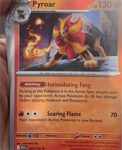 2023 Pokémon TCG Mega Evolution #024 Pyroar — front