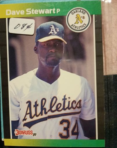 1989 Donruss #214 Dave Stewart — front