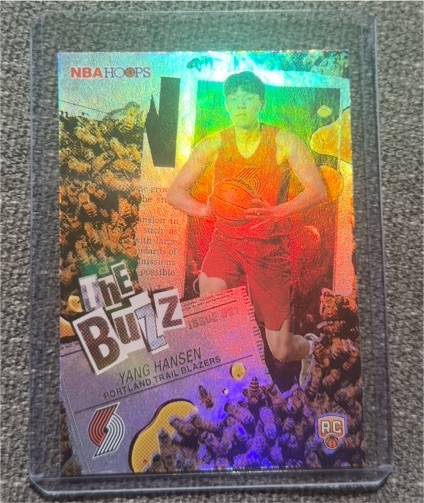 2025-26 Topps NBA Hoops The Buzz #TB-16 Yang Hansen — front