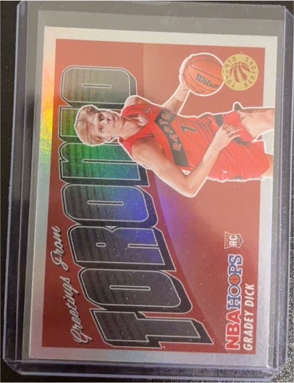 2023-24 Panini NBA Hoops #11 Gradey Dick Rookie Greetings — front
