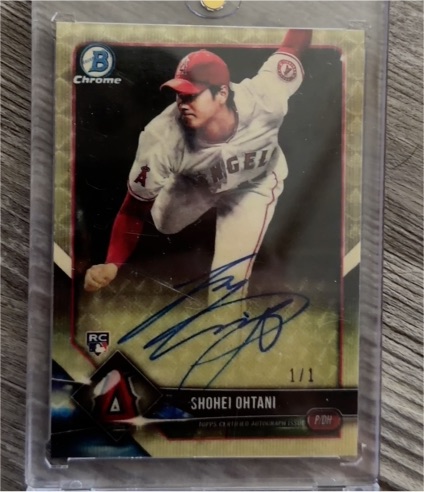 2018 Bowman Chrome #CRA-SO Shohei Ohtani — front