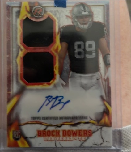 2024 Topps Resurgence Ignite Rookie Patch Autographs #IPA-BB Brock Bowers — front