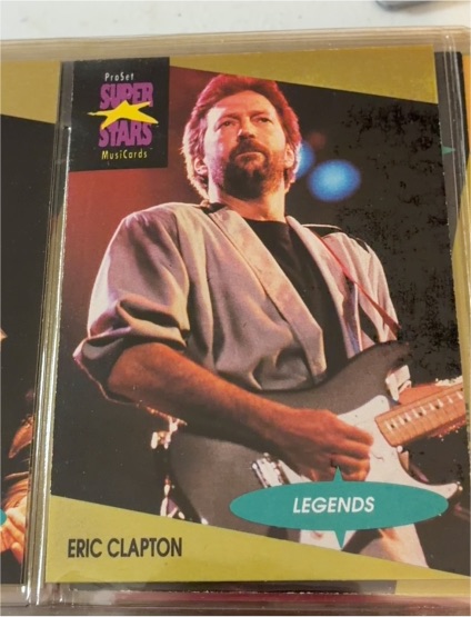 1991 ProSet SuperStars MusiCards #3 Eric Clapton — front