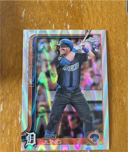 2025 Topps Chrome #225 Jace Jung — front