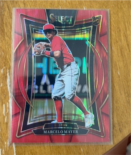 2025 Panini Select #31 Marcelo Mayer Red Prizm Rookie — front
