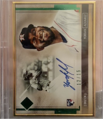 2020 Topps Museum Collection #12 Yordan Alvarez — front