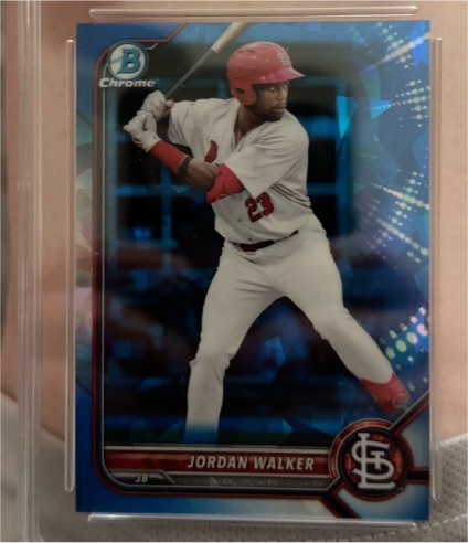 2022 Bowman Chrome Sapphire #BCP-221 Jordan Walker — front