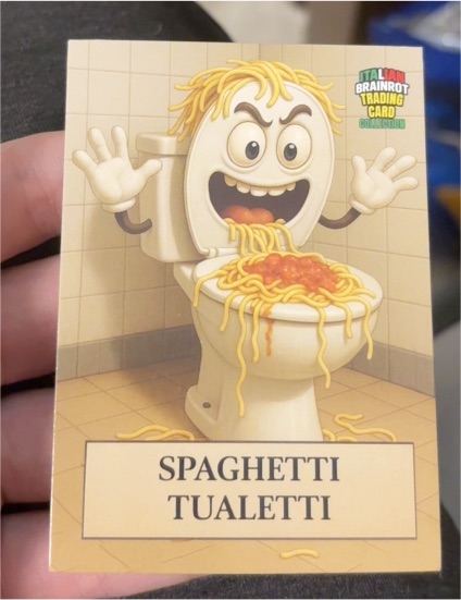 2025 Italian Brainrot #139 Spaghetti Tualetti — front