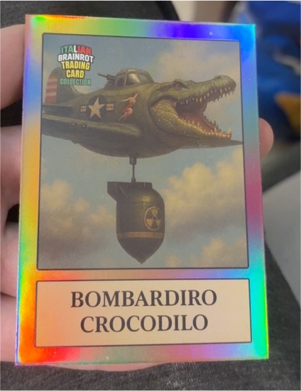 2025 Italian Brainrot Bombardiro Crocodilo — front