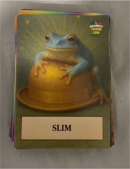 Italian Brainrot Trading Card Slim — front