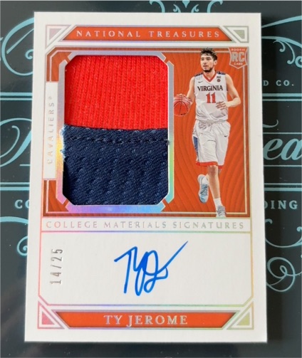 2019 Panini National Treasures #14 Ty Jerome — front