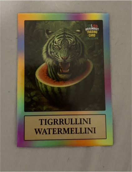 2025 Khadou Italian Brainrot TIGRRULLINI WATERMELLINI — front
