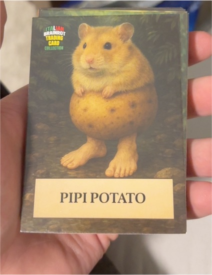 Italian Brainrot Trading Card Collection Pipi Potato — front