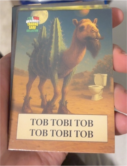 2025 Italian Brainrot Tob Tobi Tob Trading Card — front