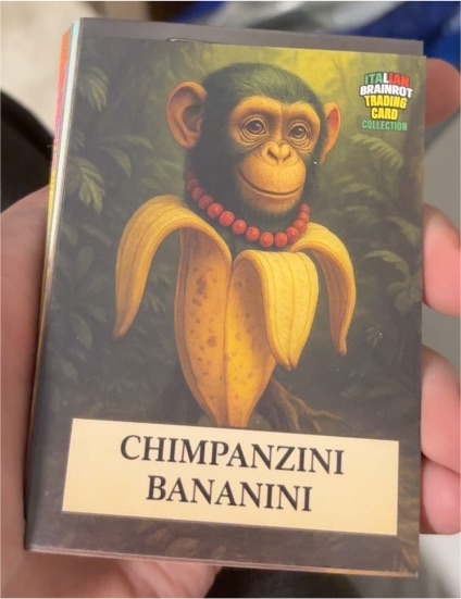 2025 Italian Brainrot #145 Chimpanzini Bananini — front