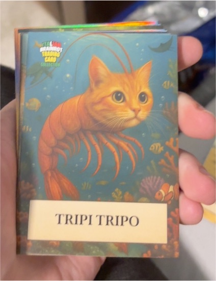 2025 Khadou Italian Brainrot Trading Card Tripi Tripo — front
