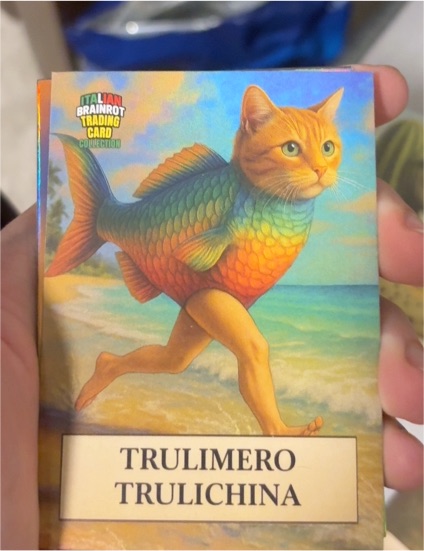 2025 Khadou Italian Brainrot Trading Card Collection #Trulimero Trulichina — front