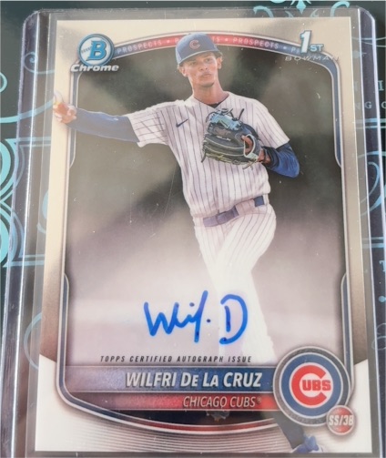 2025 Bowman Chrome #CPA-WD Wilfri De La Cruz — front
