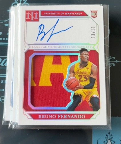 2019 Panini Instant College Silhouettes Signatures #03/10 Bruno Fernando — front