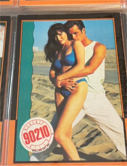 1991 Topps Beverly Hills 90210 #15 Shannen Doherty Luke Perry — front