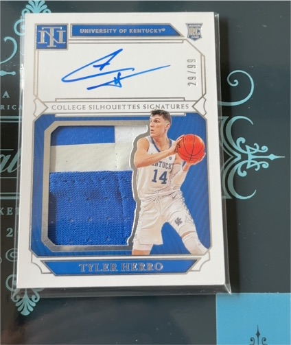 2019-20 Panini National Treasures #299 Tyler Herro — front