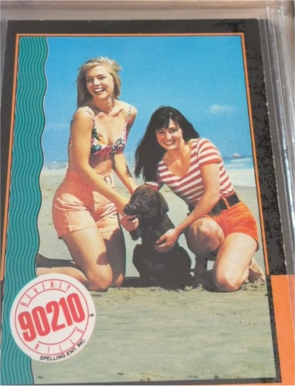 1991 Topps Beverly Hills 90210 #18 Shannen Doherty Jennie Garth — front