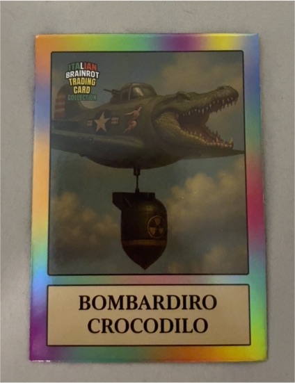 2025 Italian Brainrot Bombardiro Crocodilo — front