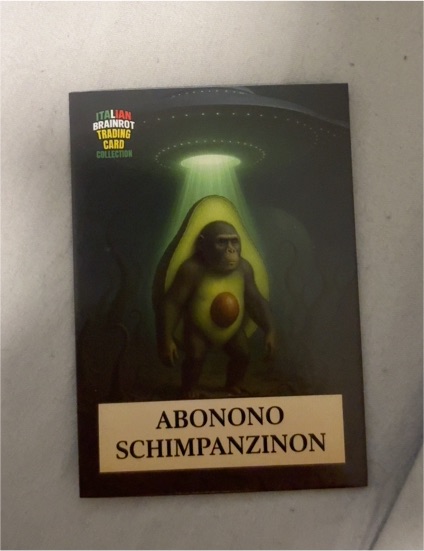 2025 Italian Brainrot #129 Abonono Schimpanzinon — front