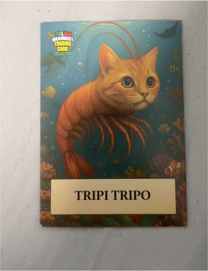 2025 Khadou Italian Brainrot Trading Card Tripi Tripo — front