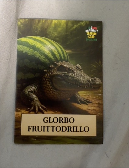 2025 Italian Brainrot Glorbo Fruittodrillo — front